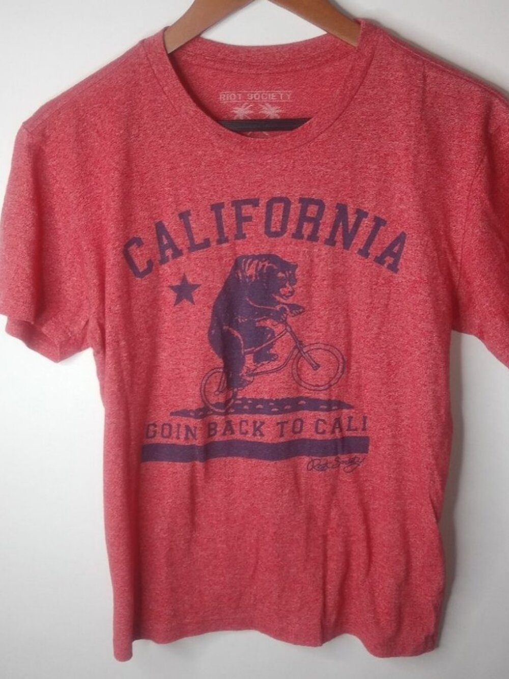 Riot Society S Red Goin Back to California Top